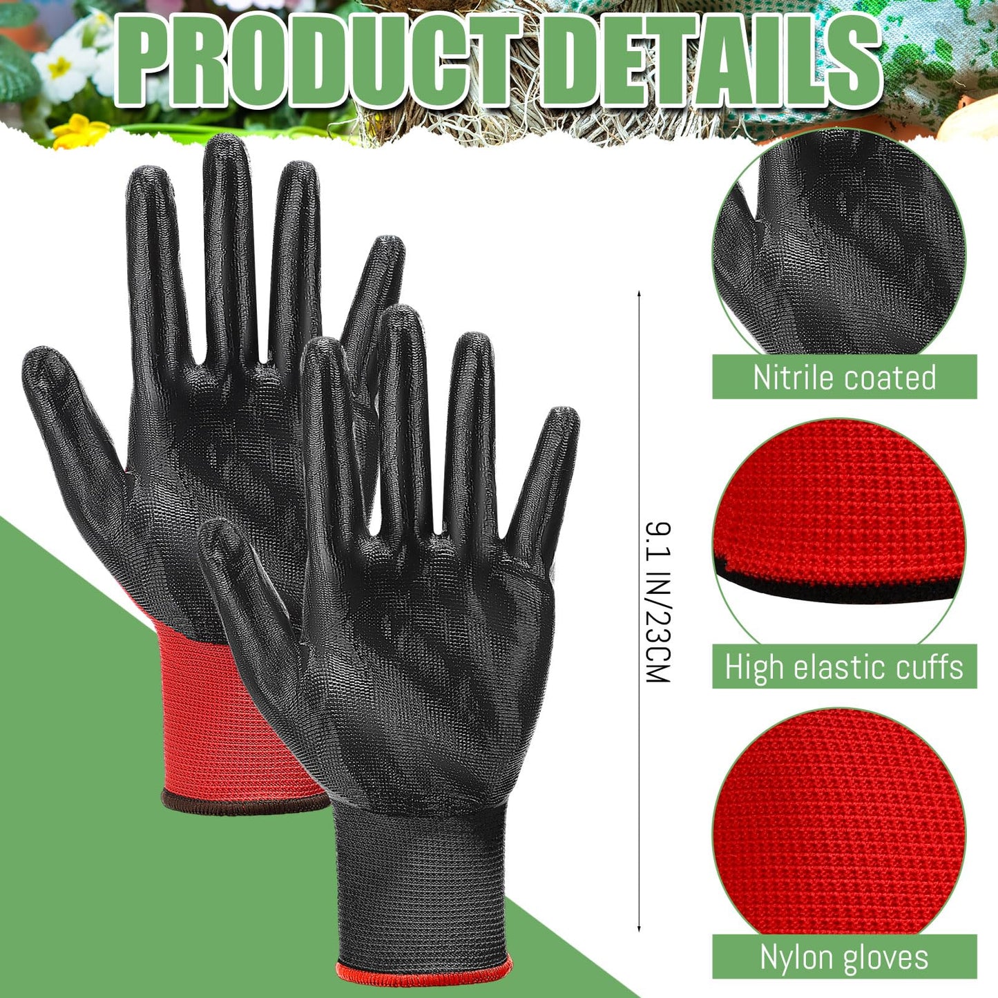 New Production Nitrile Coated 13 Gauge Polyester