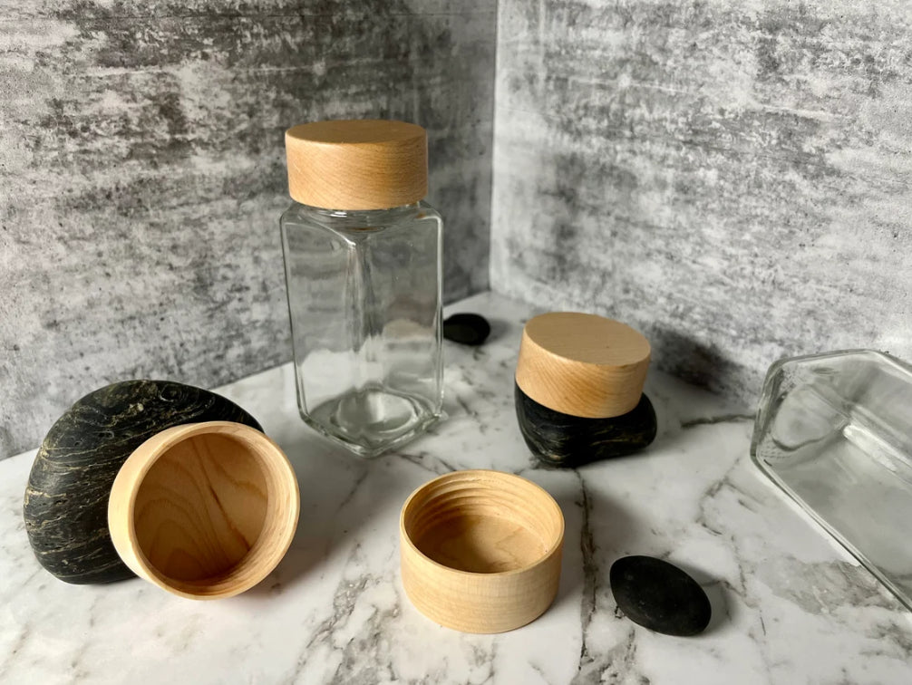 Square Spice Storage Glass