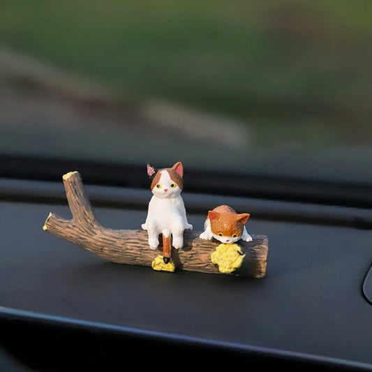 Cartoon Cute Car Ornaments Cheese Cat And Mouse