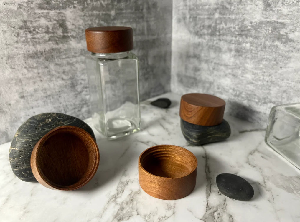 Square Spice Storage Glass