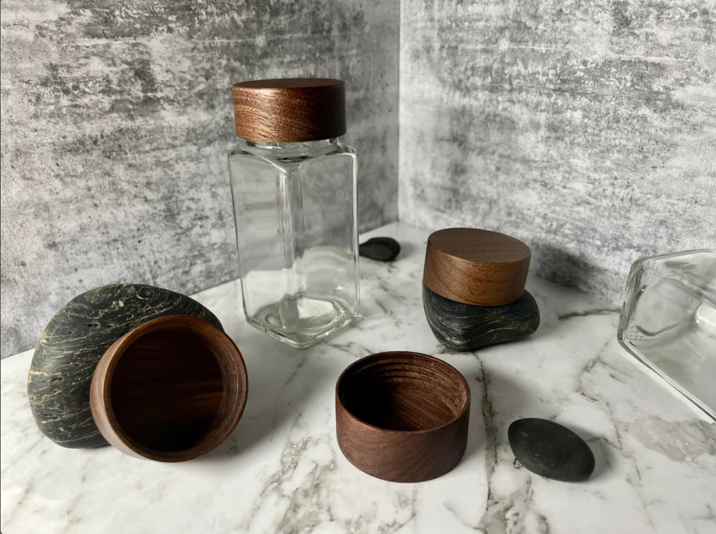 Square Spice Storage Glass